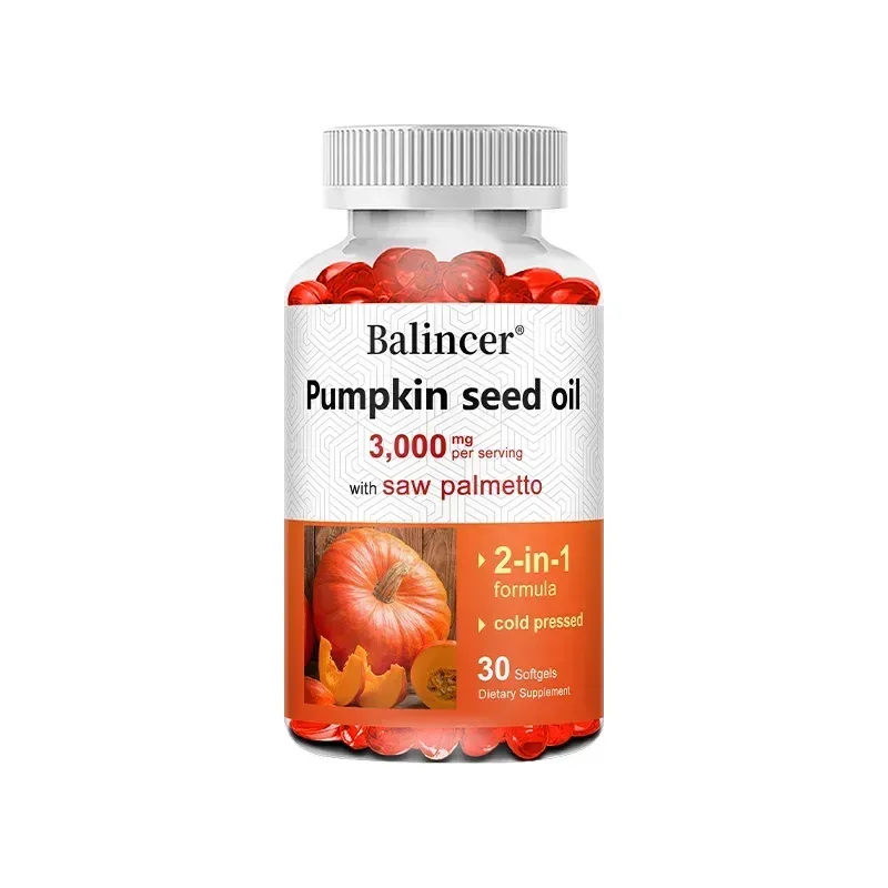 Virgin Pumpkin Seed Oil 3 000mg na may Saw Palmetto na Mayaman sa Omega 6 at 9 Essential Fatty Acids Prostate & Bladder Supplement — image 8