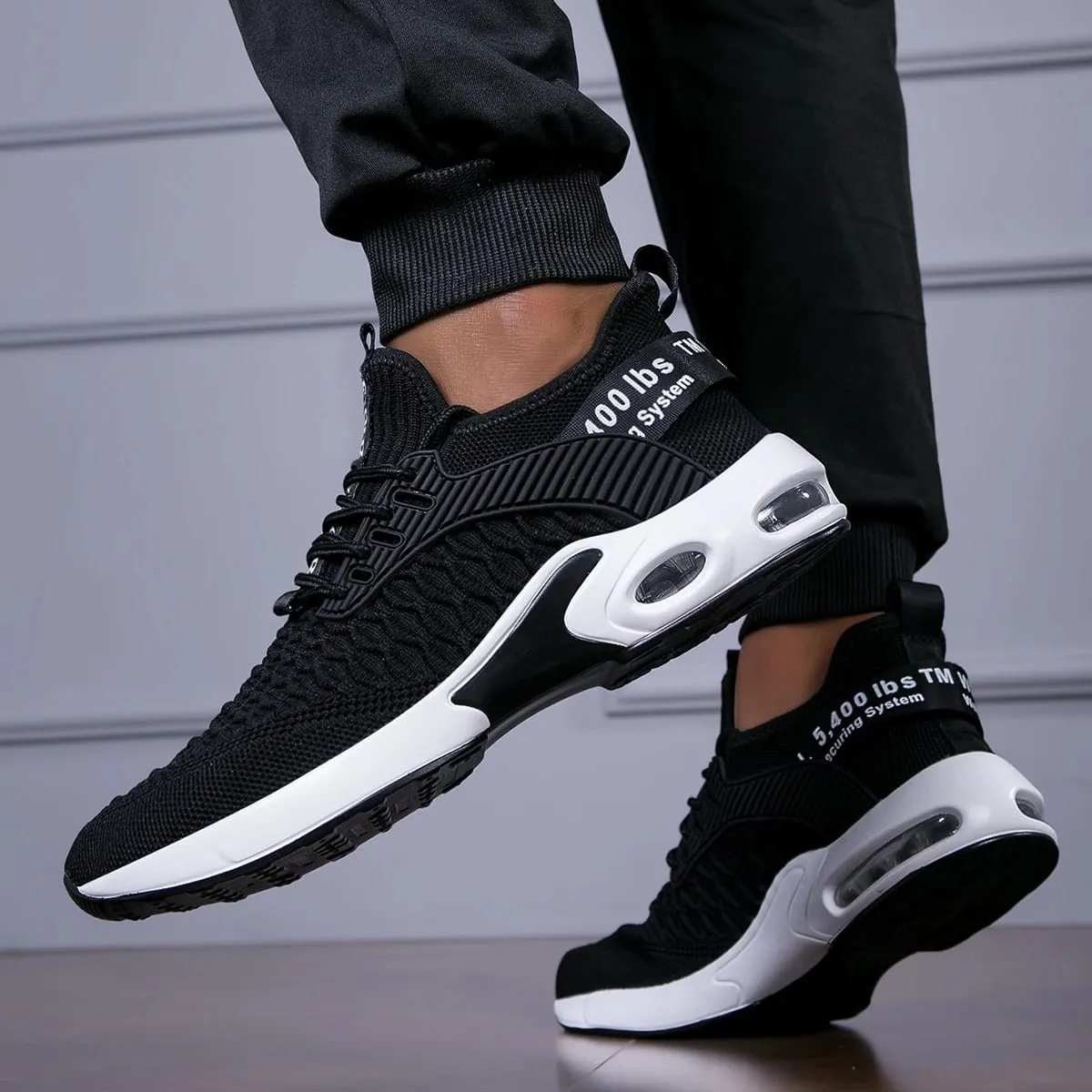 New Men's Sneakers Thick Sole Comfortable Casual Shoes Lightweight Breathable Fashion Running Shoes Luxury Male Tenis Masculino — image 5