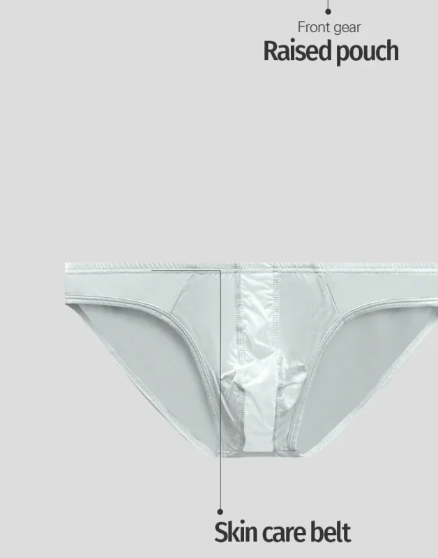 1PCS Mens Low Rise Solid Gray Bikini Underwear Elastic Simple Edge Soft Stretch Fabric 3D Contour Pouch Panlalaki Briefs — image 13