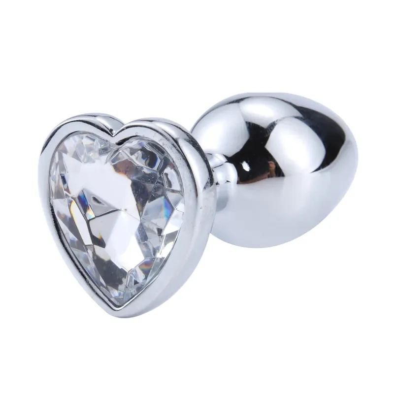 3 Sizes Metal Anal Plug Heart Base Butt Plug for Adults Women Men Couples Stainless Steel S/M/L Diamond Masturbator Sex Toys 18+ — image 15