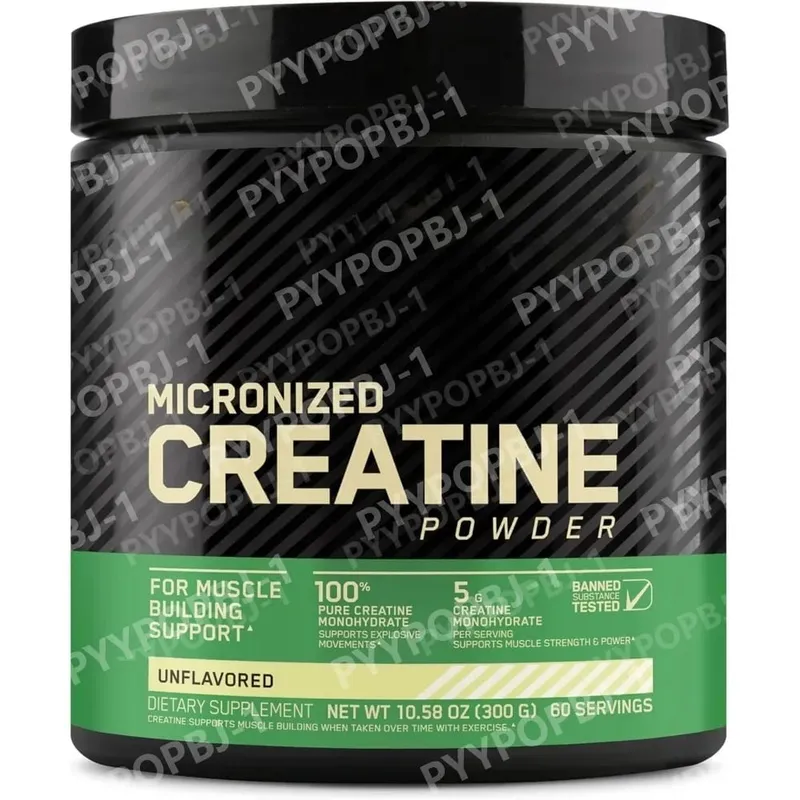 Creatina monohidratada em pó 300g, suporte para força, desempenho muscular, bebidas esportivas, suporte para nutrição fitness