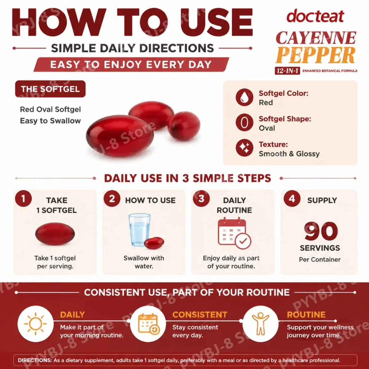 Cayennepeppar softgels med chilipepparfröolja berberin och vitamin E stöder normal matsmältningsetabolism och immunhälsa — image 7