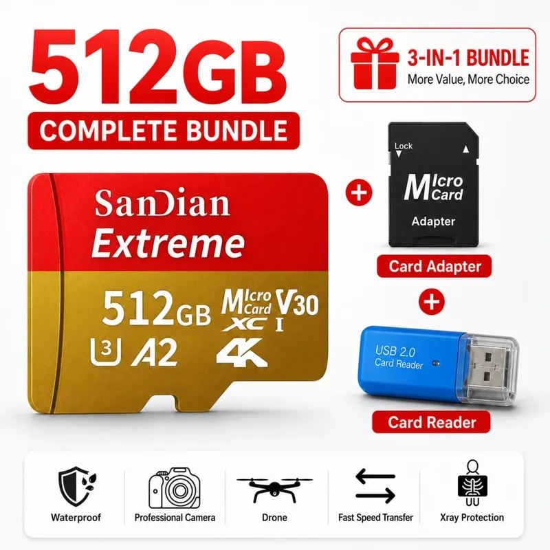 High-Speed 128GB Micro TF Card Class10 256GB Flash Card 512GB Memory Card for Smartphone Tablet — image 15