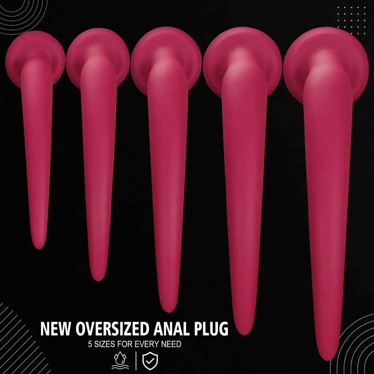 66cm Super Mahaba Malaki Anal Plug Malaking Makapal Butt Plugs Pagsasanay Anal Dilator Laruang Prostate Massager Pang-adultong Anal Sex Toy Para sa mga Babae Lalaki — image 5