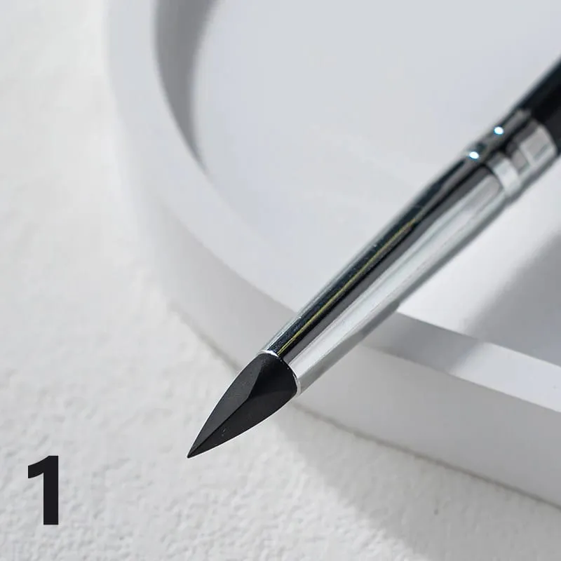 【Black Silicone Eyeliner Brush Multi-purpose Eyebrow Lipstick Brushes Easy To Use Nail Painting Pen Eyes Shaping Makeup】 — image 10