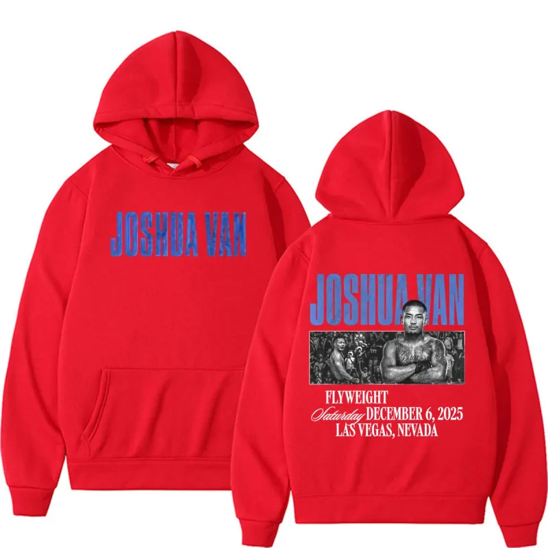 Joshua Van The Fearless Fan Regalo Mga Hoodies Damit ng Lalaki Karahasan Aesthetic Sweatshirt Casual Bodywarmer Fleece Hoodie Pullovers