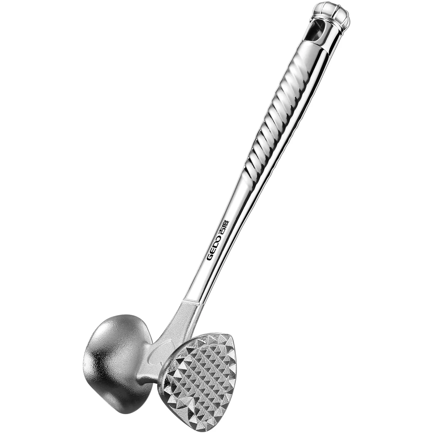 LFGB Certification Solid Alloy Meat Mallet 30° Tilt Ergonomic Strike Surface Steak Tenderizer Efficient Kitchen Cooking Tool — image 1