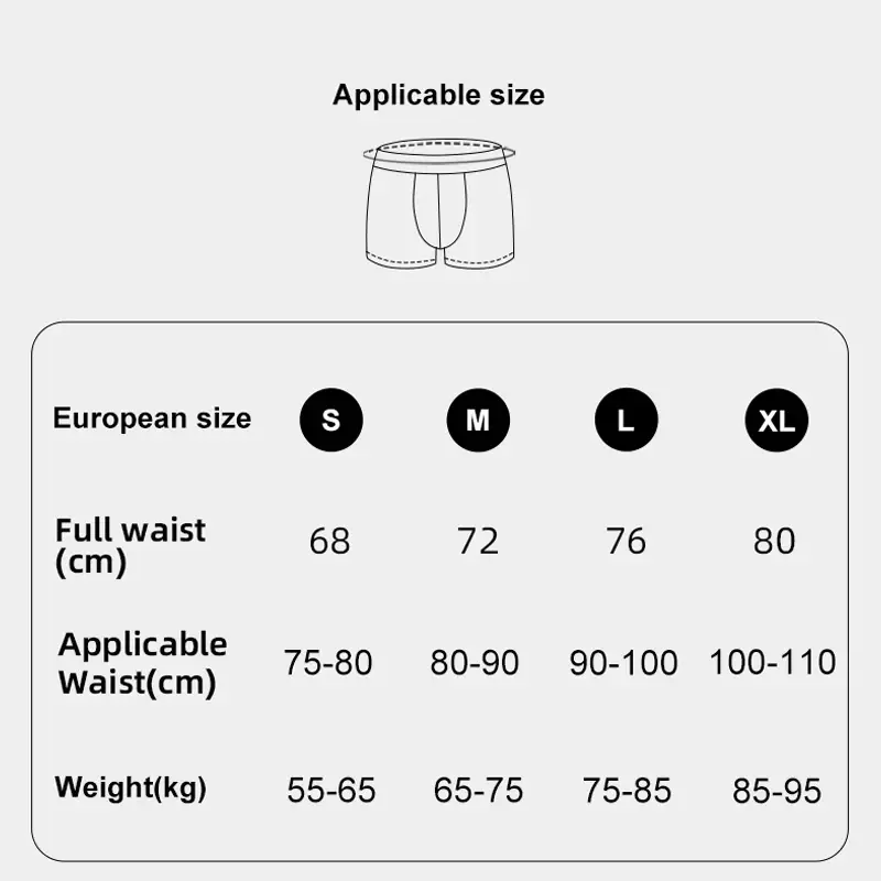 3pc Simple Solid Color Stripe Belt Men's Underwear Cotton Comfortable Soft Male Boxer Shorts Special Offer Mid Waist Briefs S-XL — image 4