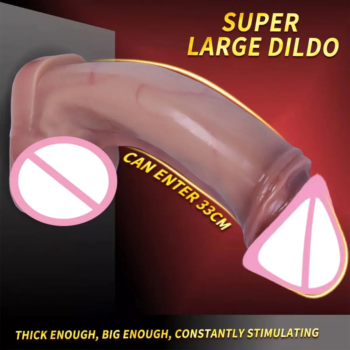 Napakalaking Dildo Babae Masturbesyon Pagpasok ng Anal Super Malaking Dick Anal Plug Expander Makapal na Penis Pang-adulto Mga Laruan sa Seks Dildos 18+ — image 6