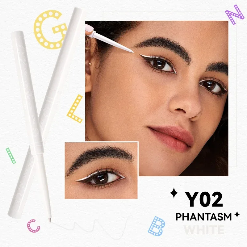 Waterproof Black White Eyeliner Pencils Long-Lasting Smudge-Proof for Bold Eye Makeup Easy Glide Formula Eye Liner Cosmetics — image 8