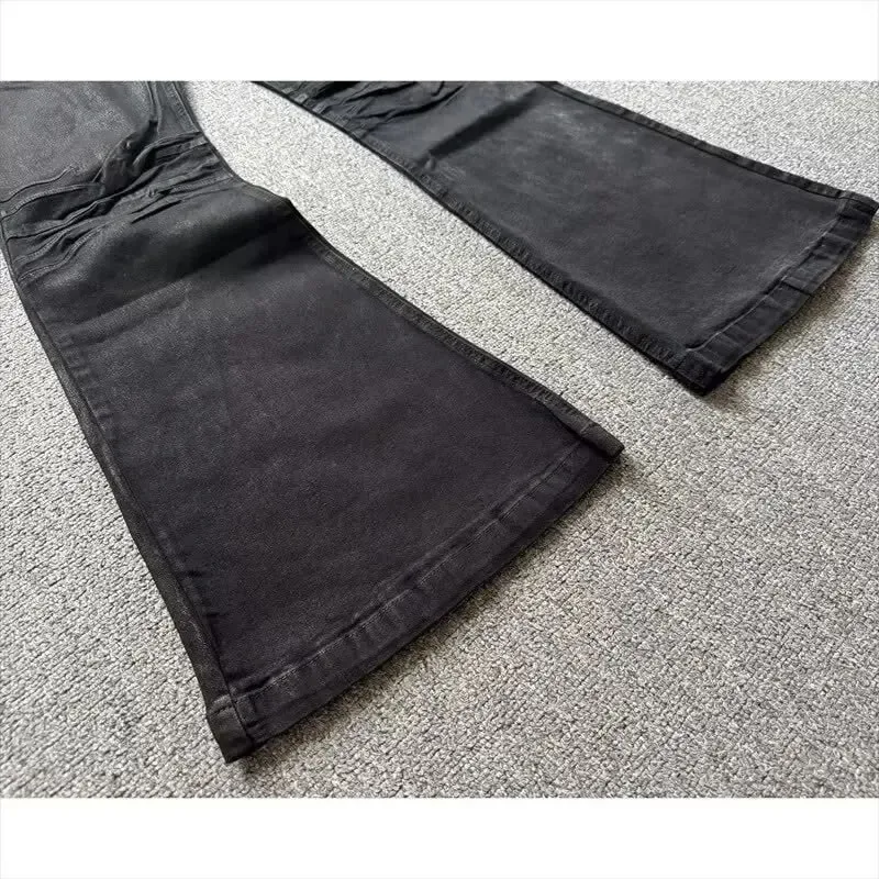 American High Street Vintage Wide-leg Jeans For Men Street Slim Flare Pants — image 6