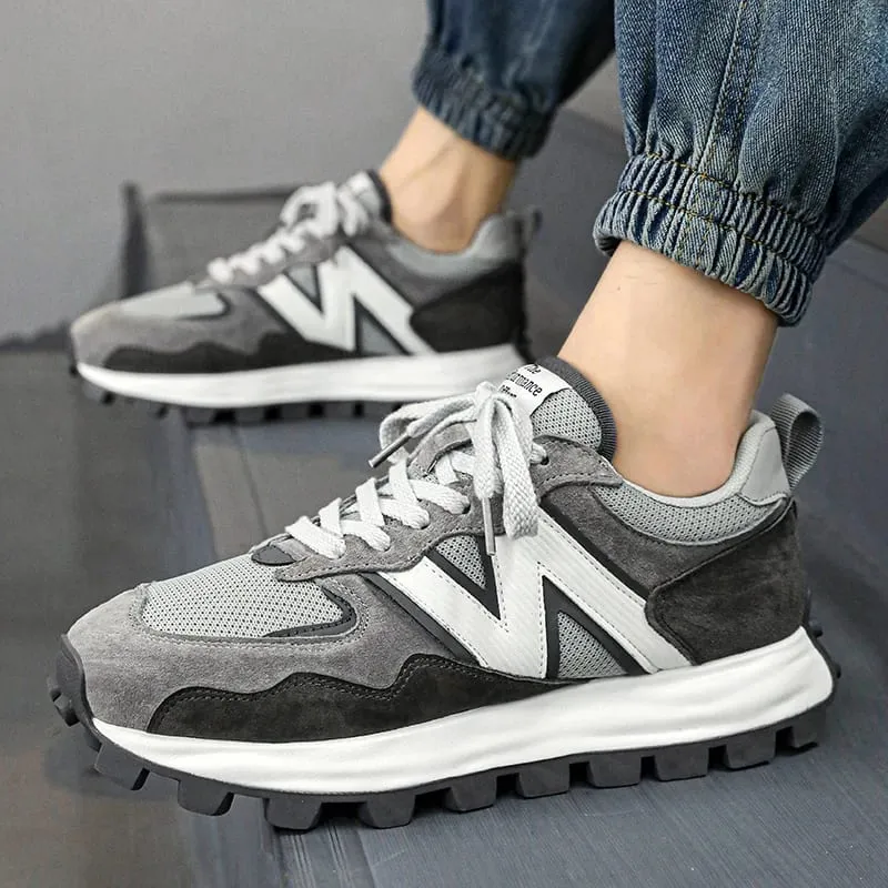 Men New Breathable Sneakers High-end Sport Balance Fashion Shoes for Men Trend Luxury Sneakers Women Zapatos Altos Hombre — image 3