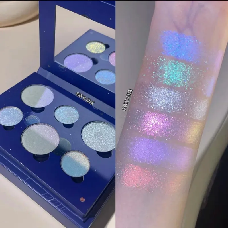 Eyeshadow Palette Chameleon Glitter Metallic Shimmer Glitter Eye Shadow Gradient Colors Fine Flash Eye Makeup — image 8