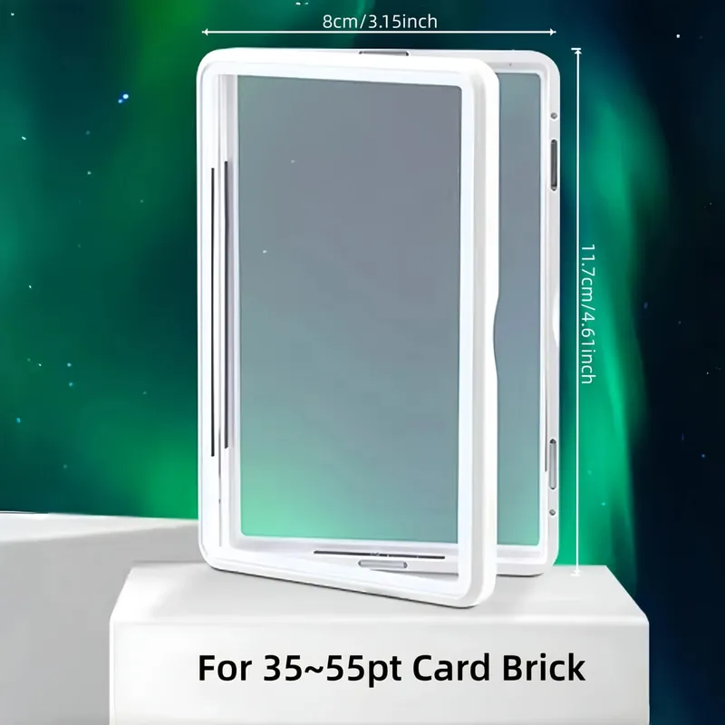 Aluminum Alloy Card Display Case Storage Protector Metal Frame Box for 35PT/130PT Magnetic Trading Card Brick Holder Sports Game