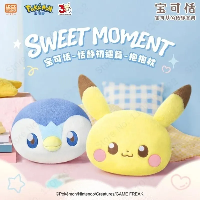 New Pokemon Pikachu Piplup 40cm Large Stuffed Plush Doll Cute Soft Cushion Pillow Home Decoration Collectible Toy Birthday Gift — image 2