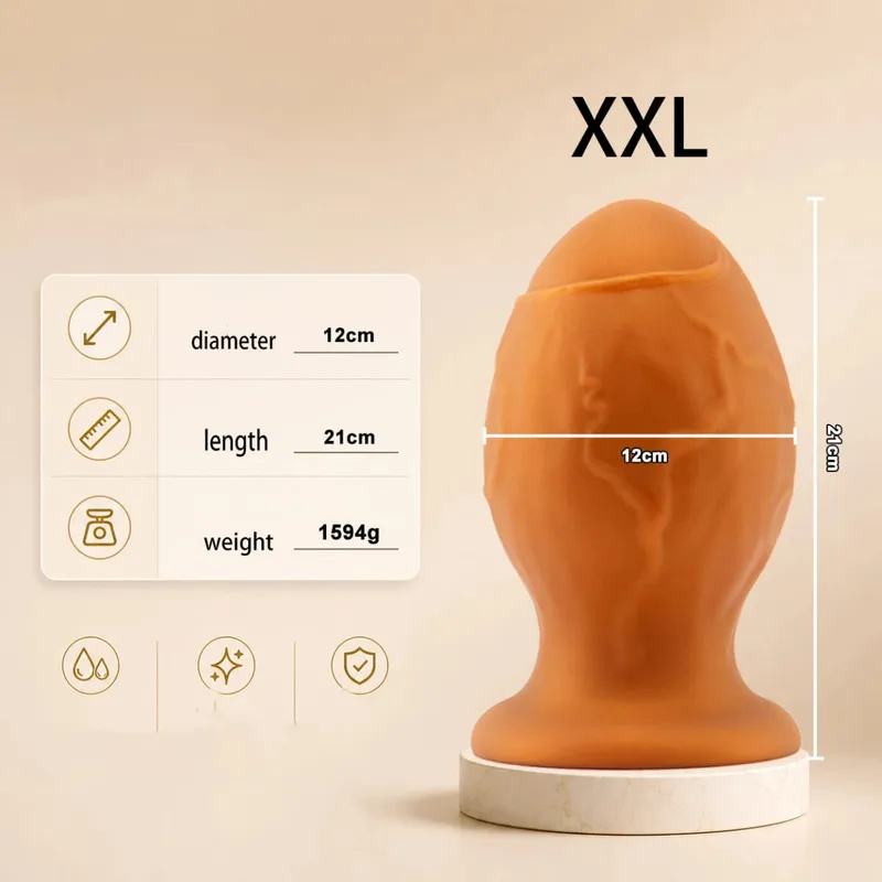 S/XXL Buttplug Silicone Super Big Anal Dildo Balls Fisting Huge Butt Plug Anal Dilator Training Masturbation Sex Toy Men Women