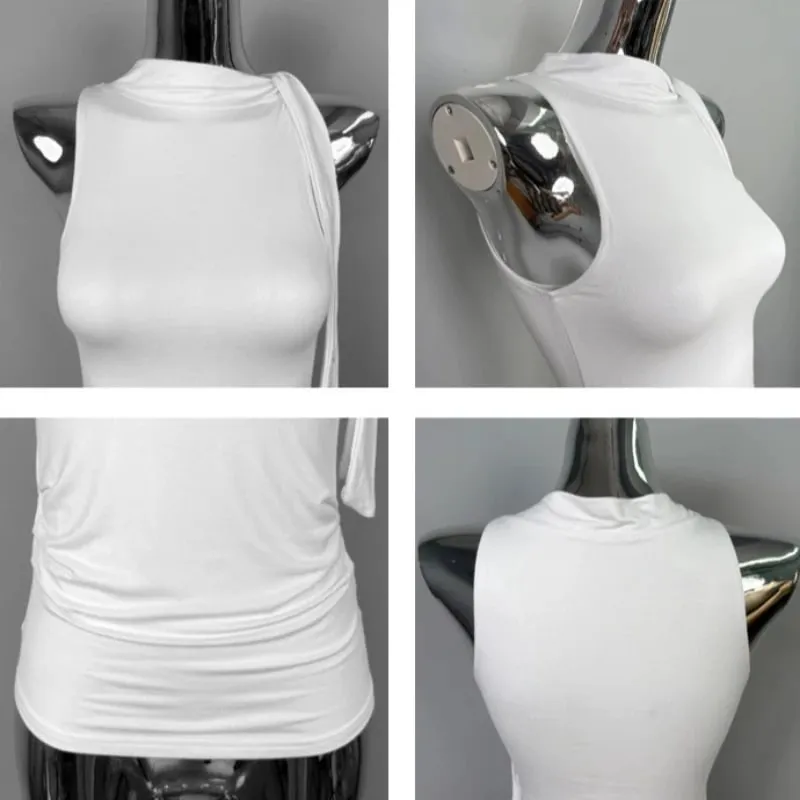 2026 Sexy Pure Desire Design Slim Women Bodycon Camisole Korean Dongdaemun Sleeveless Tank Top Solid Versatile Base Layer Top — image 7