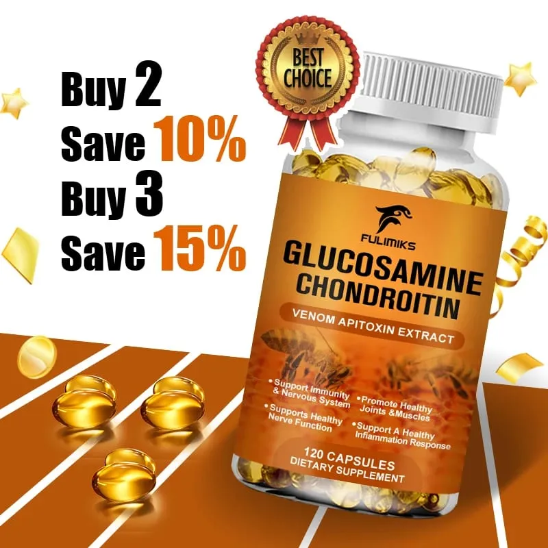 Bee Venom Joint Supplement with Glucosamine Chondroitin & Turmeric Supports Joint Comfort & Bone Health for Adults — image 1