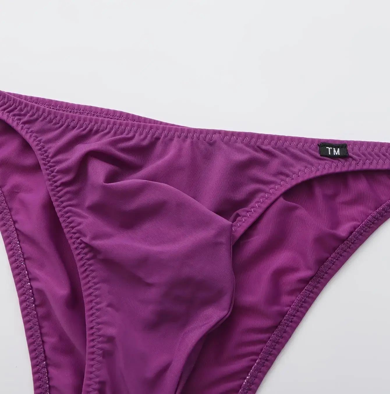 Men's Underwear Low Waist Ice Silk Briefs Half Pack Hip Small Triangle Underpants — image 1