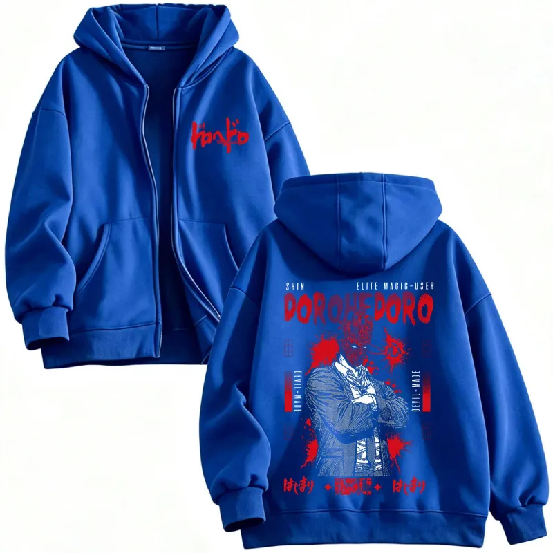 Anime Dorohedoro Kaiman Shin Zipper Hoodies Men's Women Clothing Zip Up Hooded Sweatshirts Long Sleeves Jackets Caots Streetwear — image 6