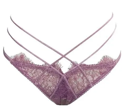 Summer Lace Embroidery Cross Tie Lingerie Set Sheer Mesh Push Up Bra Comfortable Daily Wear Underwear for Women Size 32-38