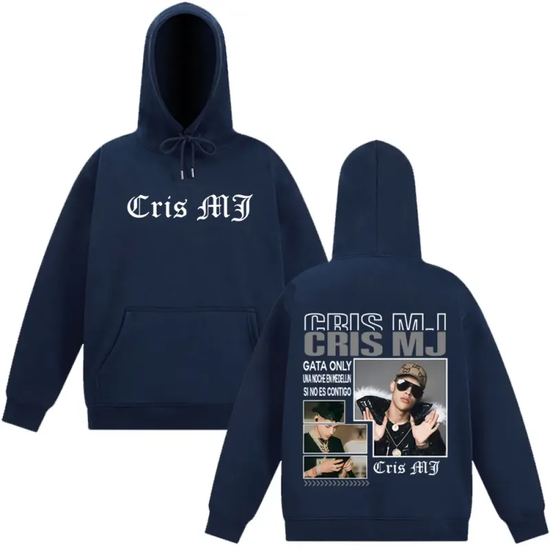 Rapper CRIS MJ Music Album Tour Merch Vintage Graphic Hoodies Men Women Hip-hop Long Sleeve Tracksuit Casual Oversized Pullover — image 4