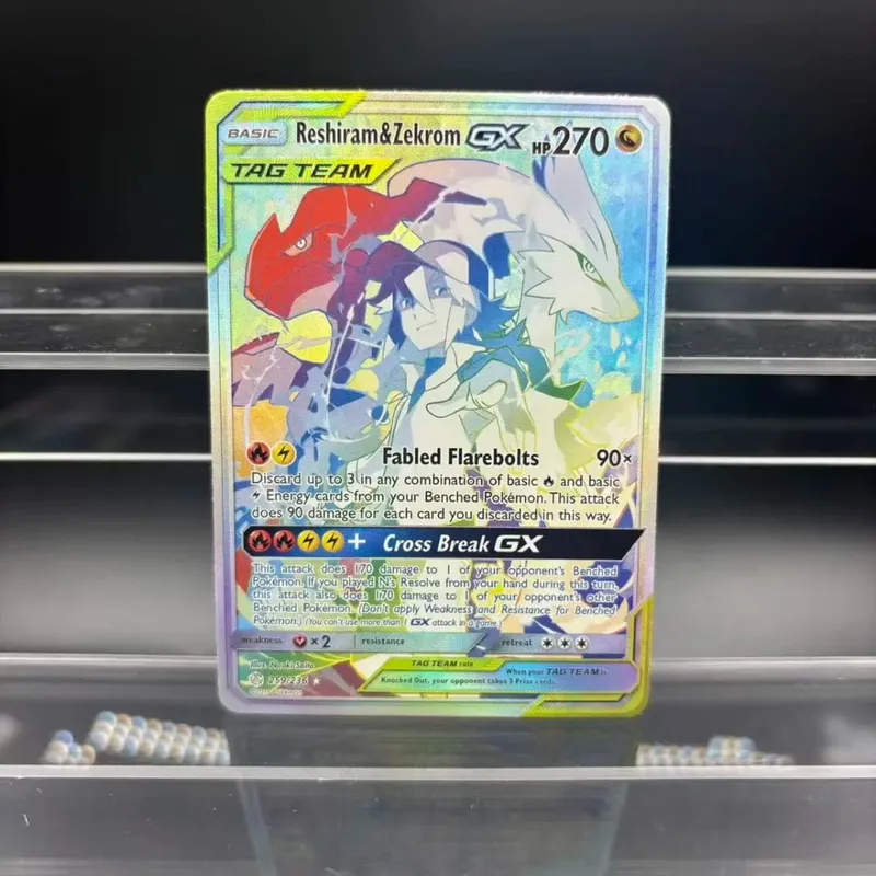 DIY Collection Cards Zekrom Umbreon Espeon Mewtwo GX EN Self Made Single Card Classic Game Anime Card Gift Toy — image 7