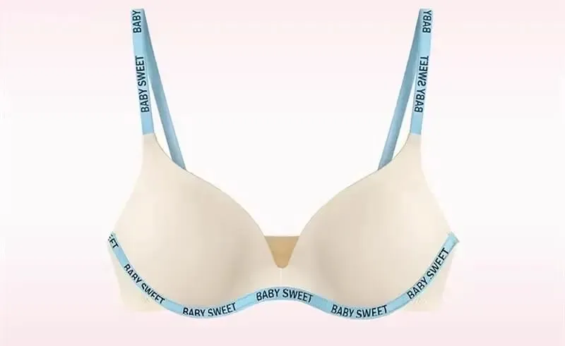 New Dopamine Color Seamless Wireless Bra Set Push Up Gather Sexy Lingerie Panties Underwear For Women 32‑38AB bra set — image 8