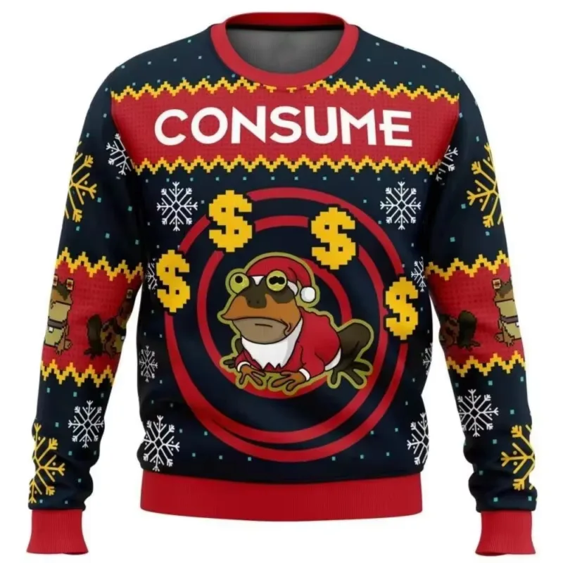 Bagong 2026 Maligayang Pasko Santa Claus 3D Printed Christmas Sweater Holiday Maligayang Pasko Autumn Round Neck Pullover Sweatshirt — image 14