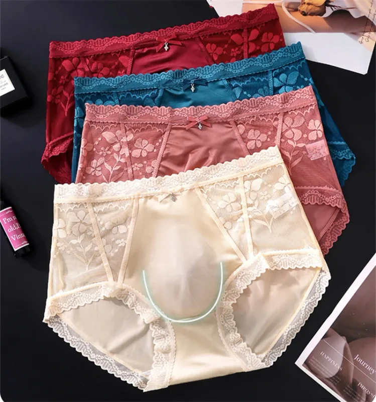 Adults 18 plus men's underwear Thin mesh calzoncillos hombre lace sexy lingeries for man seamless bare feel cuecas masculina — image 1