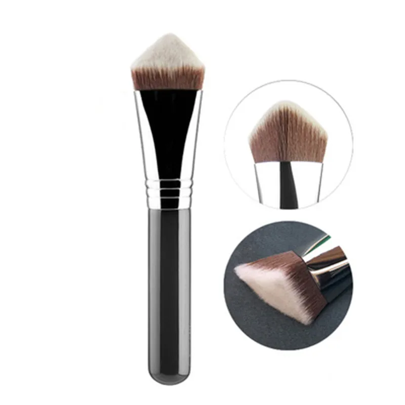 Makeup Kabuki Foundation Brush Luxury Single Pro Large Slant Triangle Square Tapered Vegan Cosmetic Brushes — image 4
