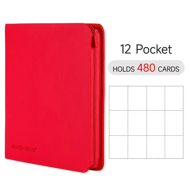 9/12 Pocket Zipper Card Binder Trading card album Durable Side Loading Card for mtg tcg for pokemon for yugioh for football — image 26