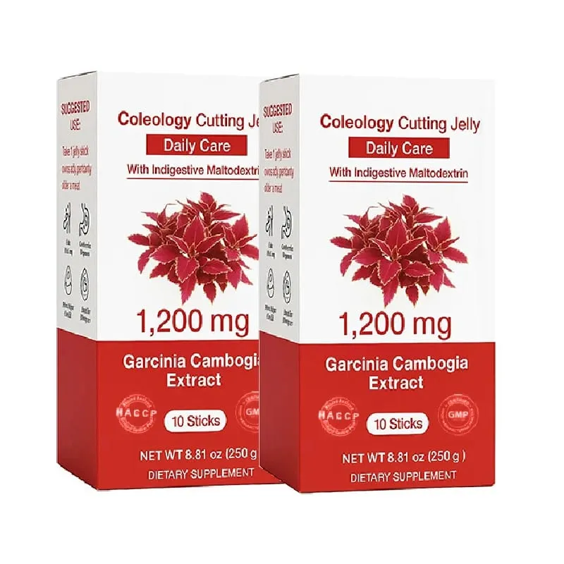 Coleology Cutting Jelly with Garcinia Cambogia Korean Daily Jelly Stick Supplement helps Torch Fat Crush Cravings Digestion