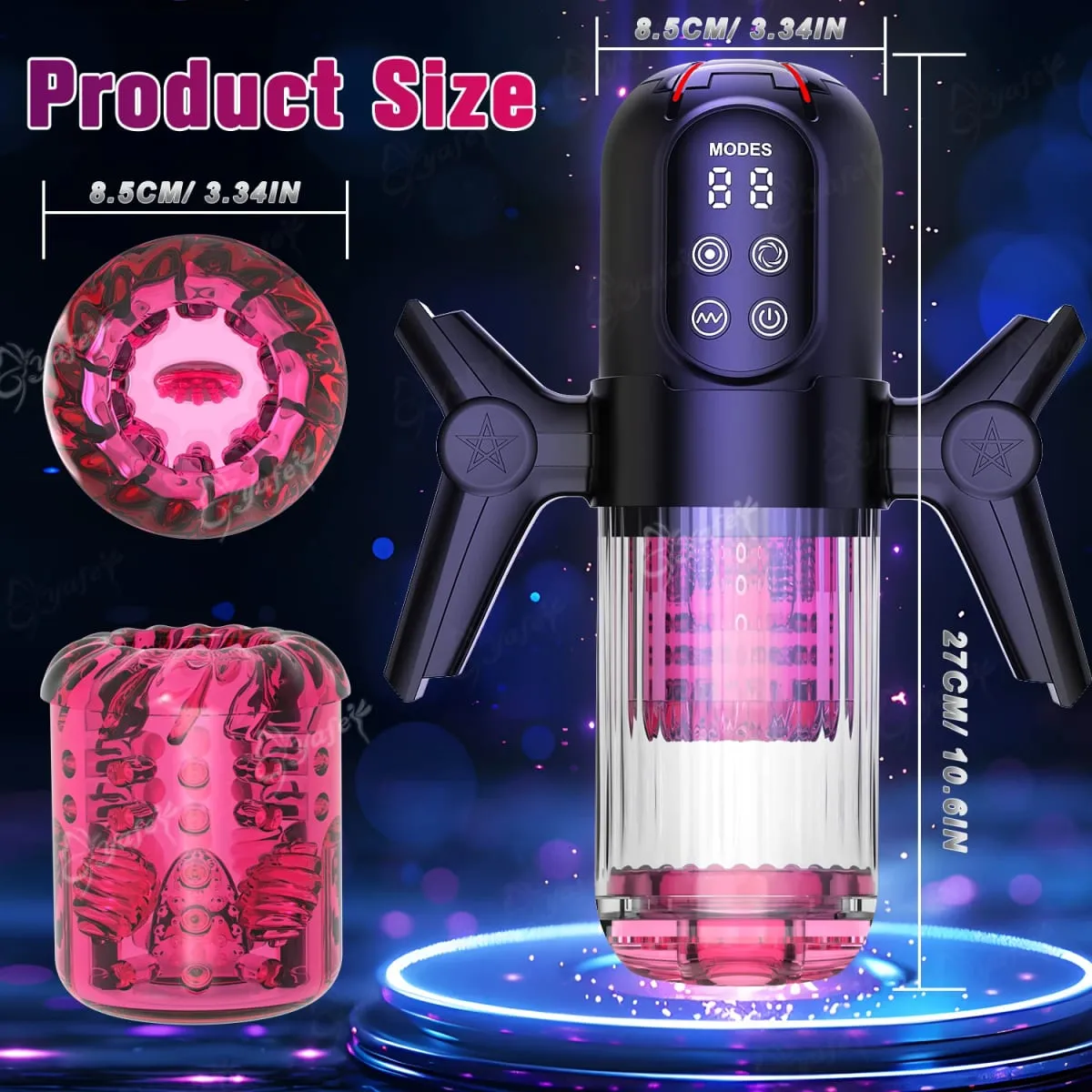 Awtomatikong Teleskopikong I-rotate ang Pagsususo ng Lalaking Blowjob Masturbator na may Handle LCD Penis Pump Pocket Pussy Mga Laruan ng Pang-adultong Pang-Sex para sa Mga Lalaki 18 — image 6