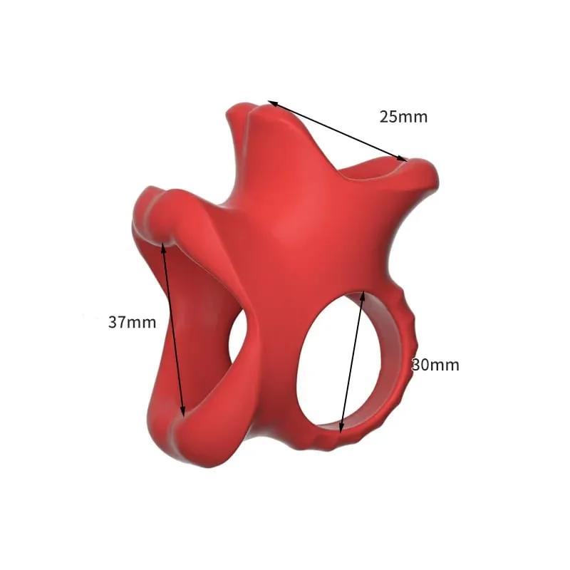 Sexy lip Mouth Penis Ring Male Penis Enlarger Extender Testicle Restraint Cock Ring Lock the Sperm Male Penis Training Sex Toys — image 5