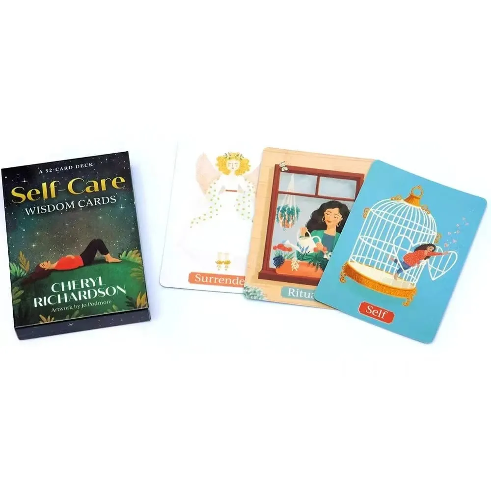 Self Care Wisdom Cards Tarot Deck Oracle Card Fate Divination Leisure Entertainment Family Gatherings Tarot Card Board Game