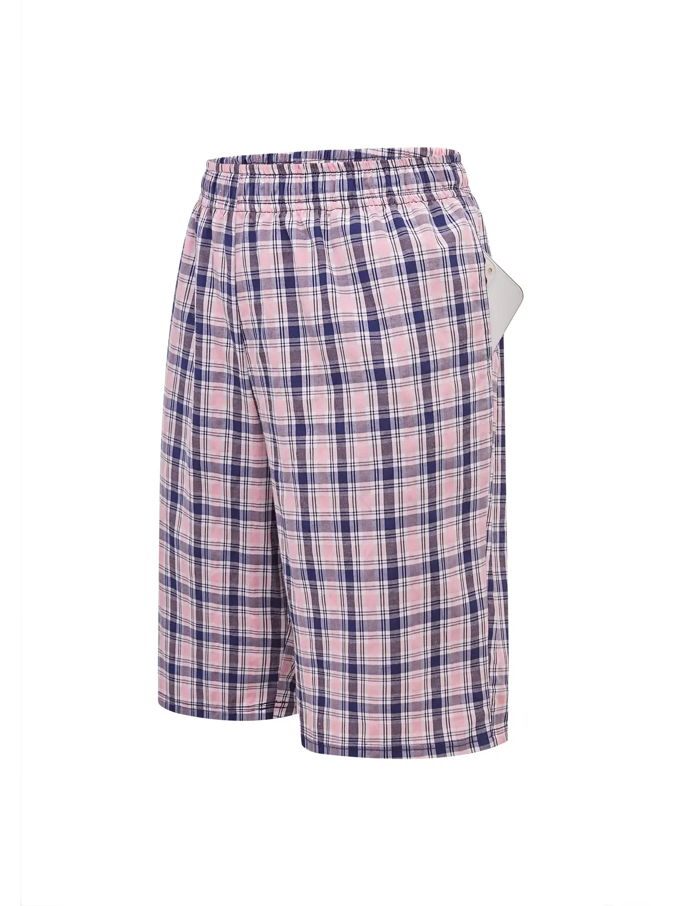 Herr Long Beach Flat Corner Byxor Casual Rutigt elastiskt midjeband Bekvämt hem Casual Sova Ungdom Boxningsbyxor Herr — image 12