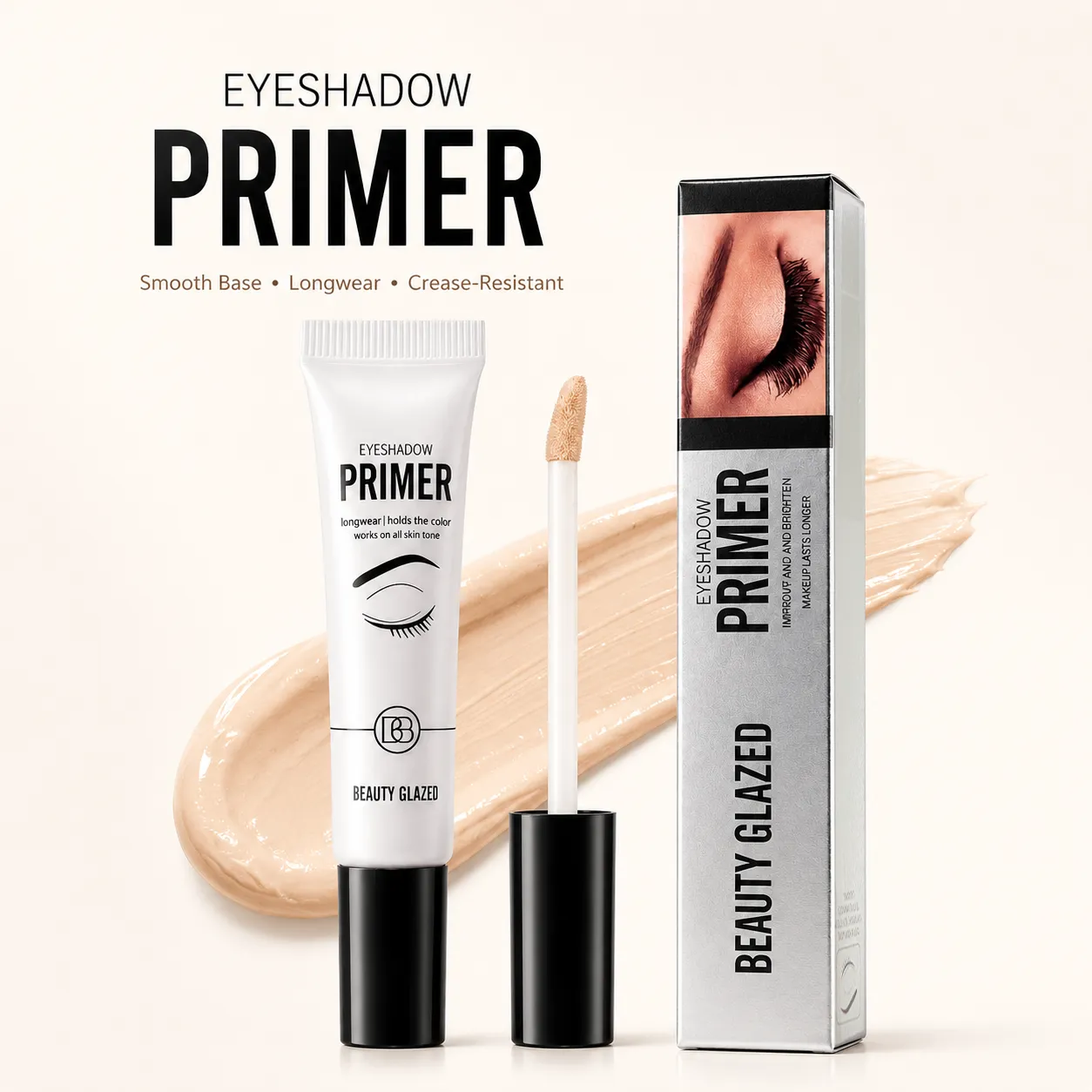 1PC Eyeshadow Makeup Primer Smooth & Crease-Resistant Eye Makeup Waterproof Long-Lasting Wear Translucent Shade Eye Base Primer — image 6