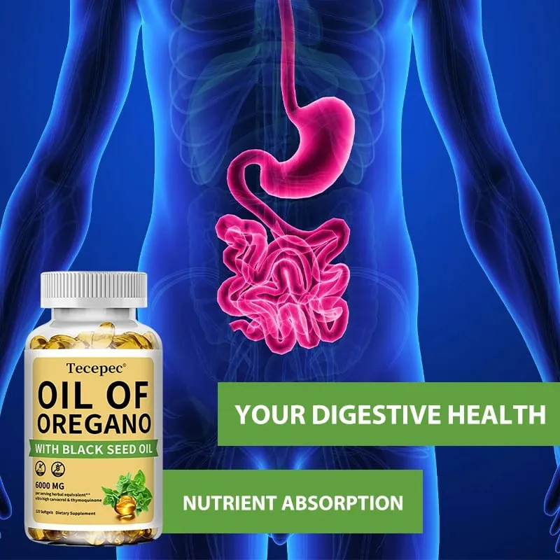 Oil of Oregano with Black Seed Oil 2 in 1 Oregano Supplement for Immune Health Digestive Health Non-GMO — image 3