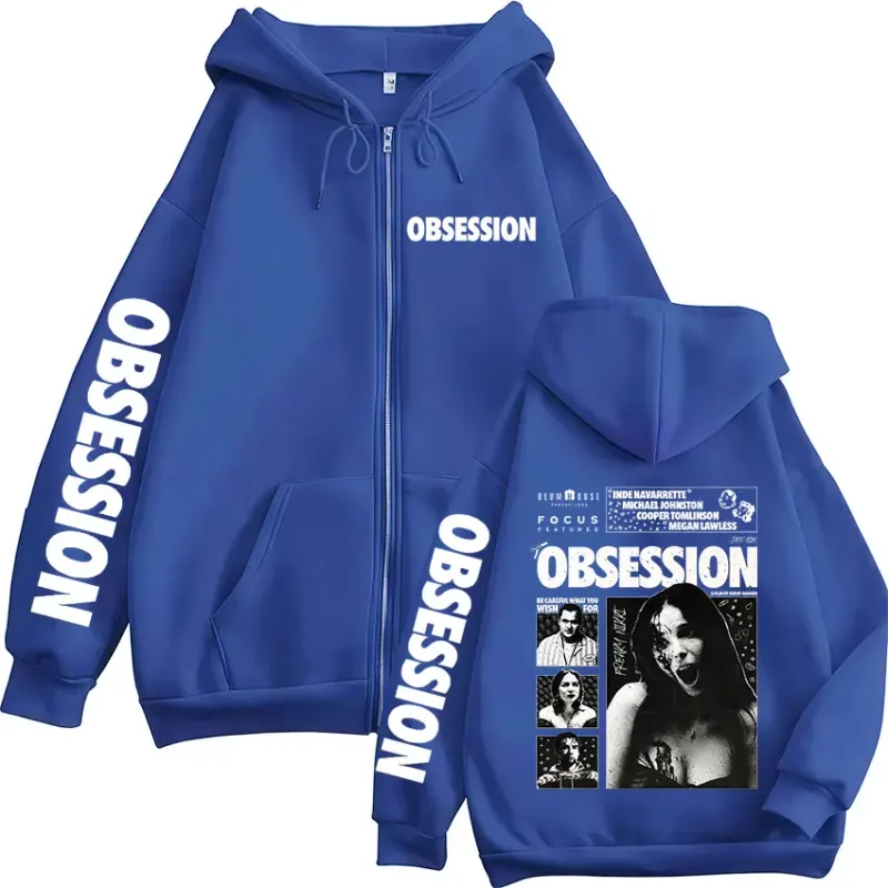 Horror Movie Obsession Nikki Zipper Hoodies Men's Women Casual Gothic Loose Long Sleeves Zip Up Hooded Sweatshirts Jackets Coats — image 6