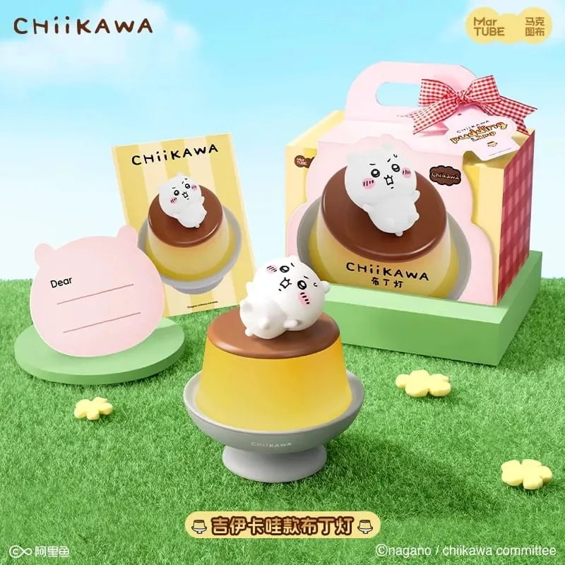 Chiikawa Pudding Lamp Kawaii Hachiware Usagi Desktop Ornament Toy Birthday Gift Anime Fans Bedroom Bedhead Atmosphere Lighting