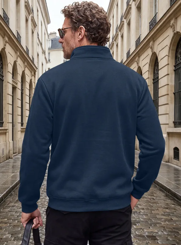 Four Seasons men's full-zip soft-shell jacket with stand-up collar, side pockets, long sleeves and relaxed casual style — image 17