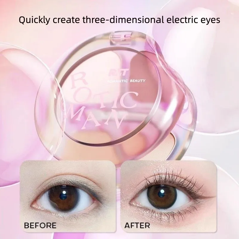 Luo Xiaoman Paleta de quatro cores Prático Diário Destaque Caneta Delineador Iluminando Estilo Coreano Atmosfera Maquiagem para os Olhos Sombra