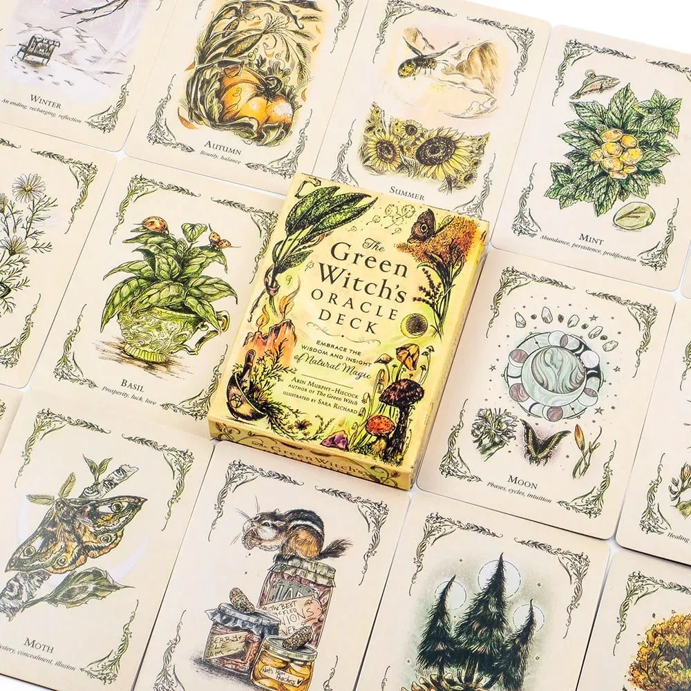 the Green Witch's 50Pcs Oracle Deck Set - Tabletop Cards for Group Party Games Precognition & Divination 10.3x7.3cm — image 6