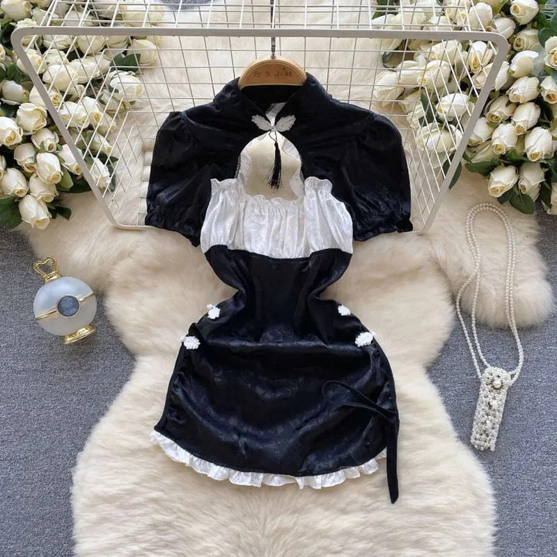 Woman Plus Size Sexy V-Neck Strap Dress Lace Trim Slim Short Dress Women Fashion Comfortable Dress Party Hotsweet — image 28