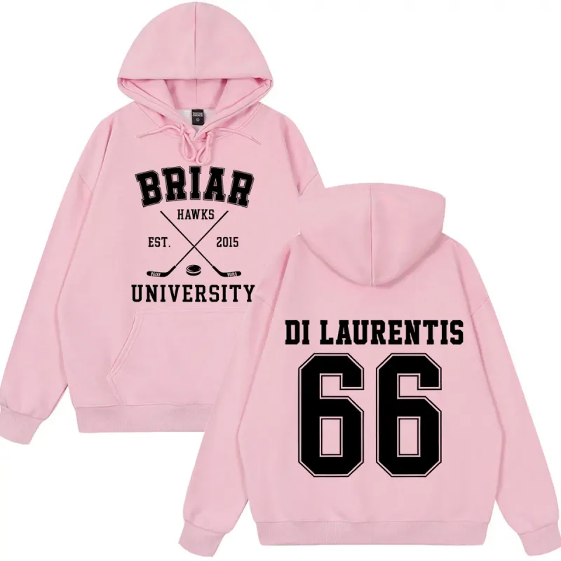 Di Laurentis 66 Off Campus TV Series Briar University Hoodie Men Women Clothing Fashion Winter Vintage Casual Loose Sweatshirt — image 3