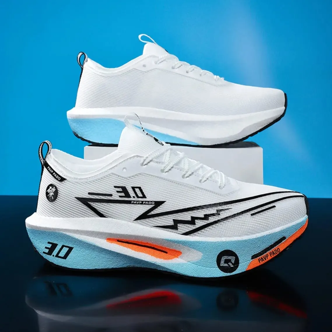 Carbon Plate Marathon Running Shoes Men Women Breathable Lightweight Shock Absorbing Non Slip Sports Athletic Sneakers New — image 3