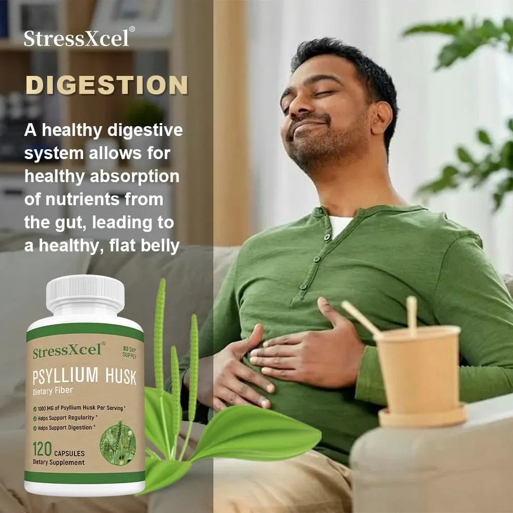 Psyllium Husk - Natural Soluble Fiber Good for Intestinal Health Cleansing Detox Supports Digestive System Health Supplement — image 2