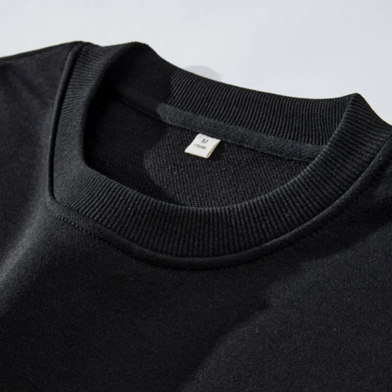 Plus size pullovers masculinos moletom de algodão completo 5xl 6xl 7xl outono inverno mangas compridas impresso topos roupas masculinas 110kg-180kg — image 2
