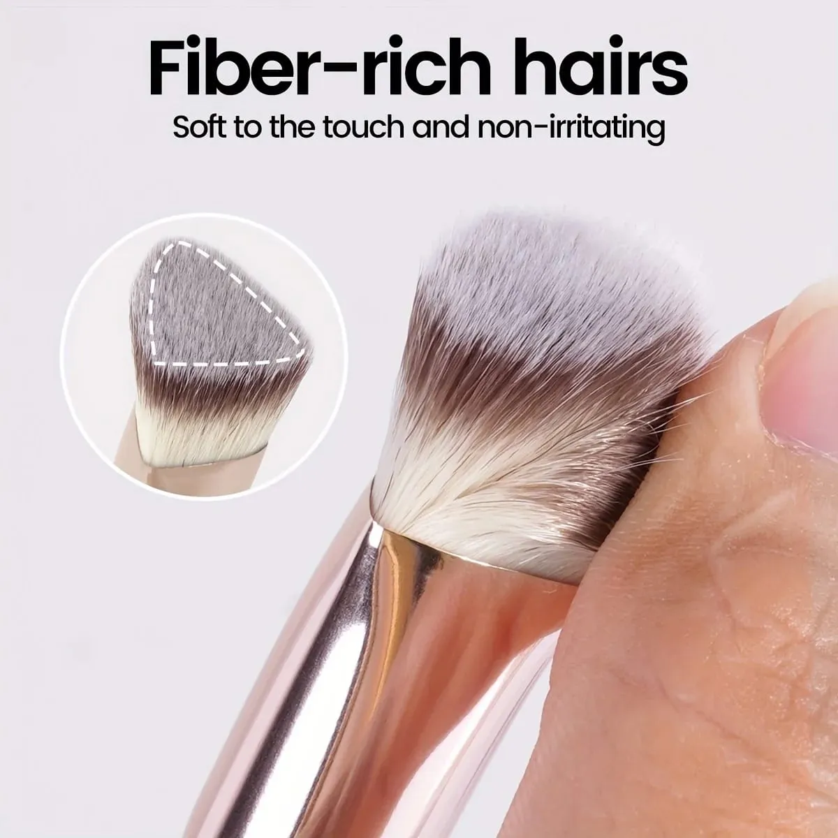 Premium Concealer Brush Triangle Brush Head Soft Synthetic Bristles Fit for The Skin — image 5